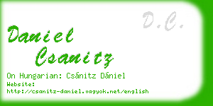 daniel csanitz business card
