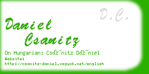 daniel csanitz business card